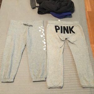 Victoria’s Secret cropped joggers bundle